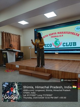 ECO CLUB INDUCTION PROGRAMME 23rd July 2026