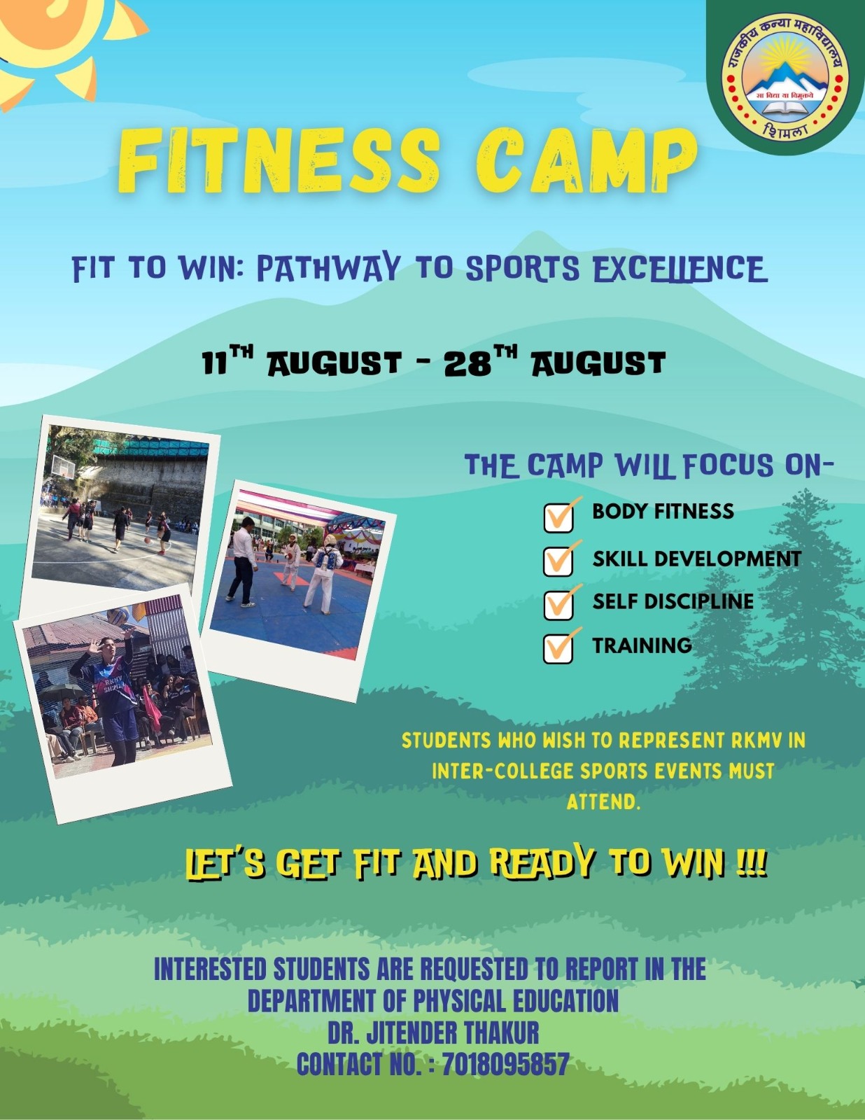 Fit to Win: Pathway to Sports Excellence from 18th to 28th August 2025