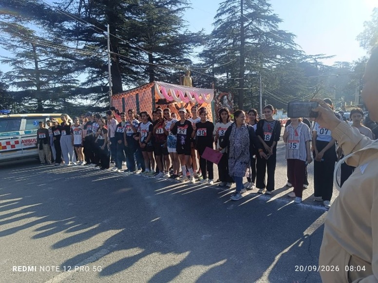 RKMV SHIMLA SHINES AT THE DISTRICT-LEVEL RED RUN MARATHON 20th September 2026, Chaura Maidan
