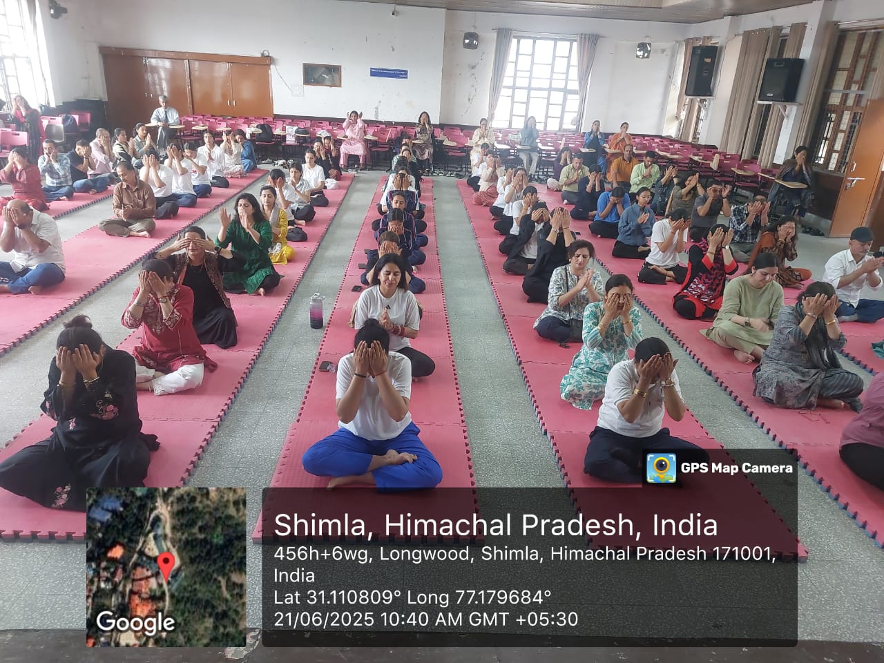 Celebration of International Yoga Day 2025 21st June Organized by : The Department of Physical Education (RKMV), Shimla