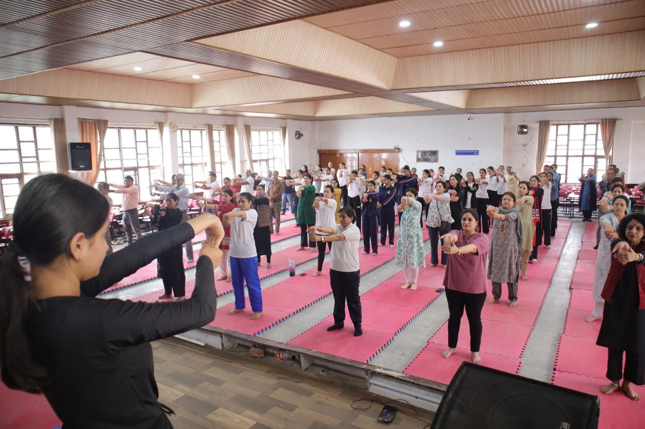 Celebration of International Yoga Day 2025 21st June Organized by : The Department of Physical Education (RKMV), Shimla
