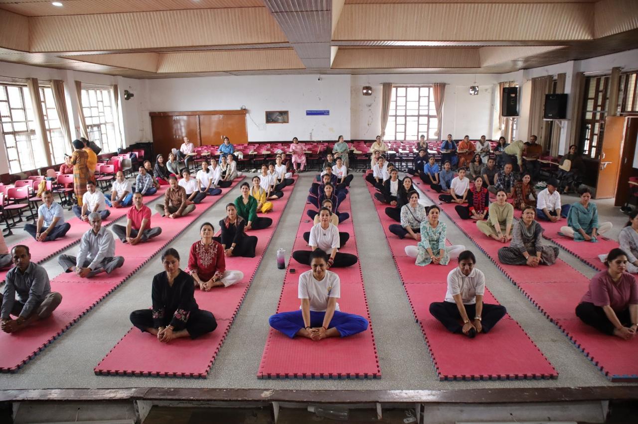 Celebration of International Yoga Day 2025 21st June Organized by : The Department of Physical Education (RKMV), Shimla
