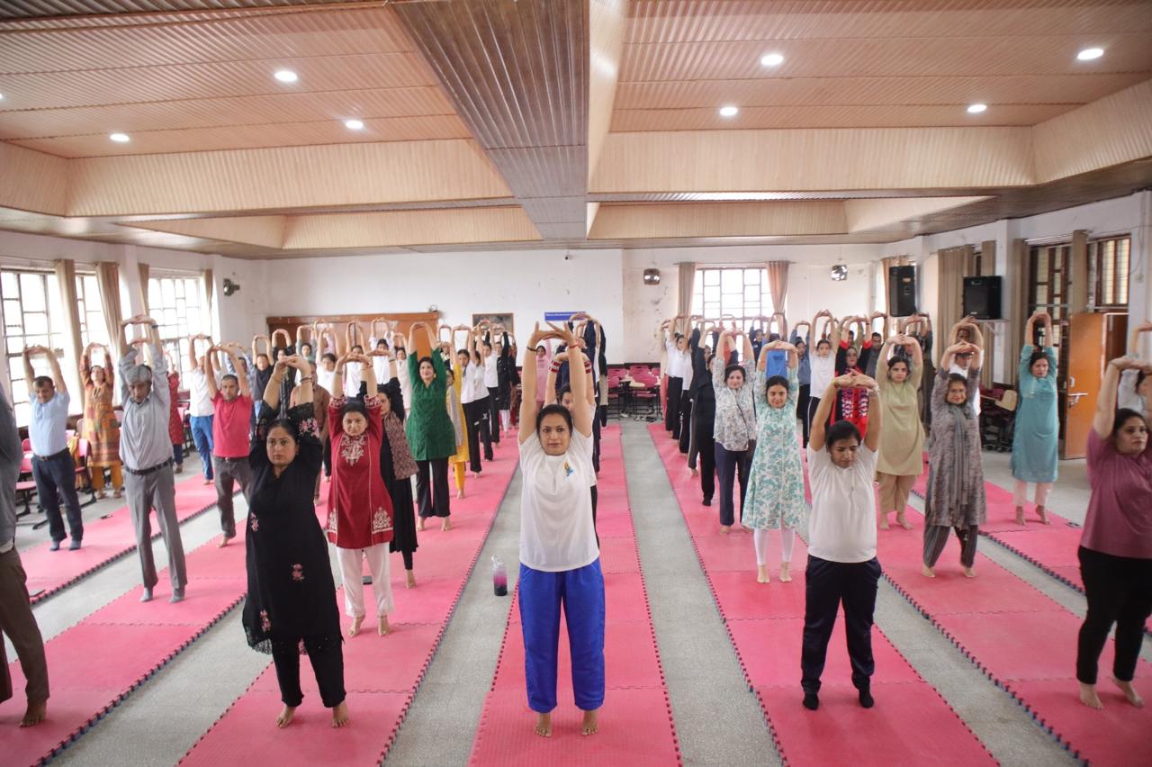 Celebration of International Yoga Day 2025 21st June Organized by : The Department of Physical Education (RKMV), Shimla