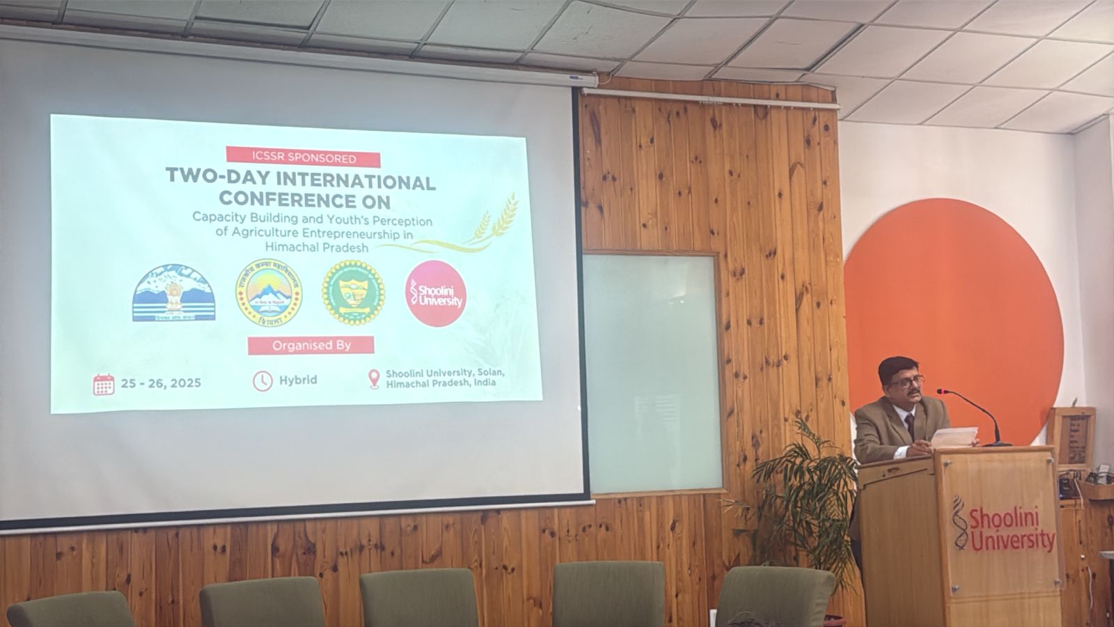 A two-day International Conference Capacity Building and Youth's Perception of Agriculture Entrepreneurship in Himachal Pradesh