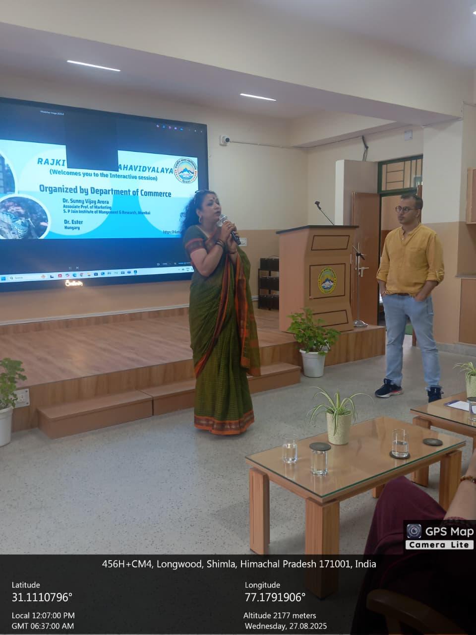 Interactive Session on Business and Commerce 27th August 2025.