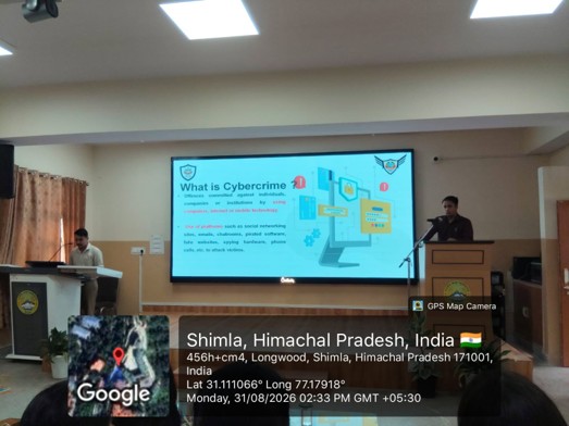 A lecture on “Promoting Legal Literacy, Juvenile Justice and Access to Justice for Young Persons” And Cyber security and safety 31 August 2026.