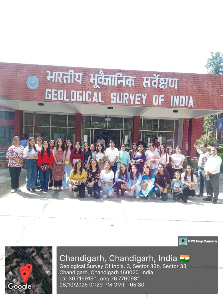 Visit to the Geological Survey of India, Chandigarh